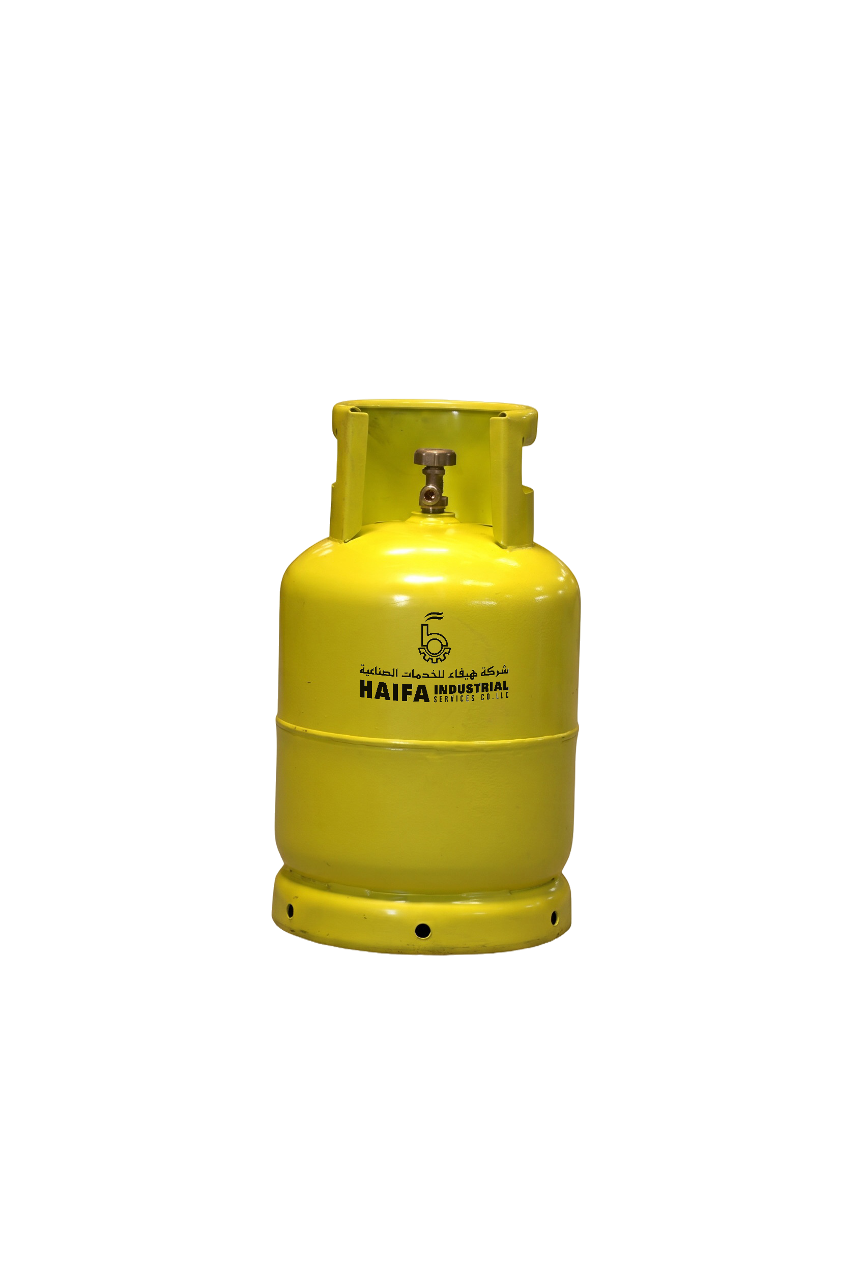 Haifa Oman Design of 13 Kg Domestic LPG Cylinder with Dimensions Displayed
